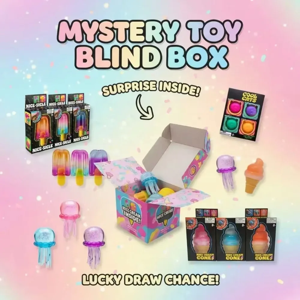 Novelty Gifts - Squishy Mystery Box, Set di Giocattoli