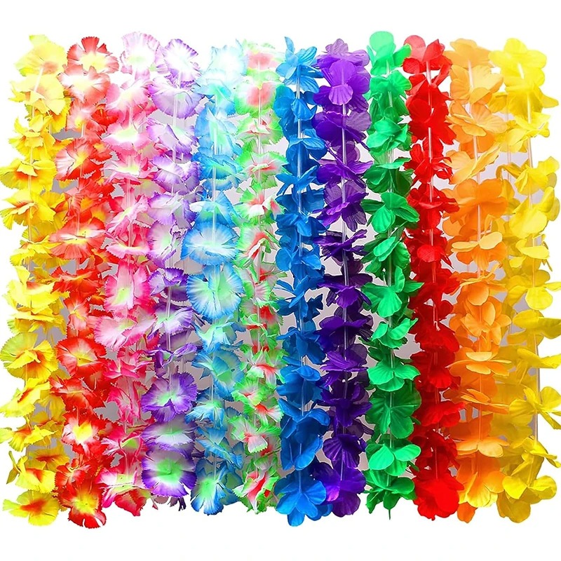 Glow In The Dark Party Glasses - 6/12/24 Pezzi Collane Hawaiane con Fiori,