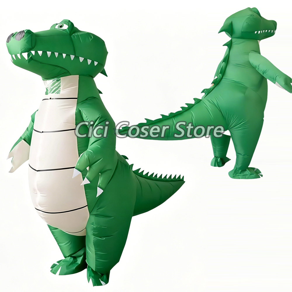 Inflatable Dinosaur Costume Adult - Costume Gonfiabile da Coccodrillo Dinosauro per