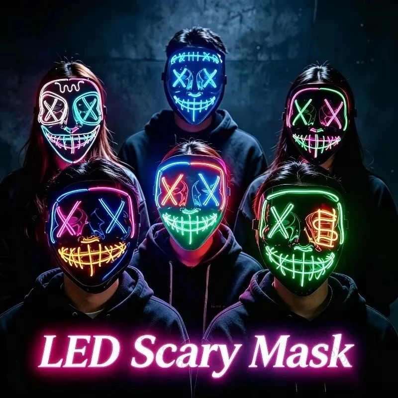 Maschera Neon LED Wireless per - Led Purge Mask Halloween recensione e prezzo