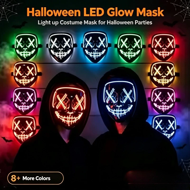 Maschera Neon LED Wireless per - Led Purge Mask Halloween recensione e prezzo
