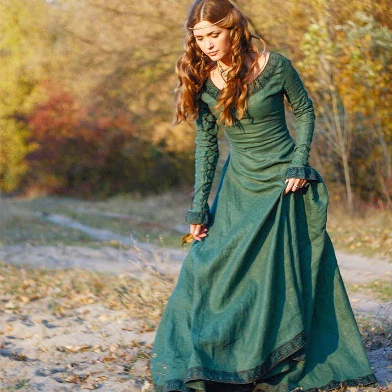 Abito lungo medievale da donna - Medieval Renaissance Dress Women recensione e prezzo