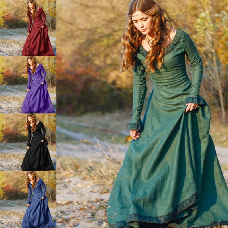 Abito lungo medievale da donna - Medieval Renaissance Dress Women recensione e prezzo