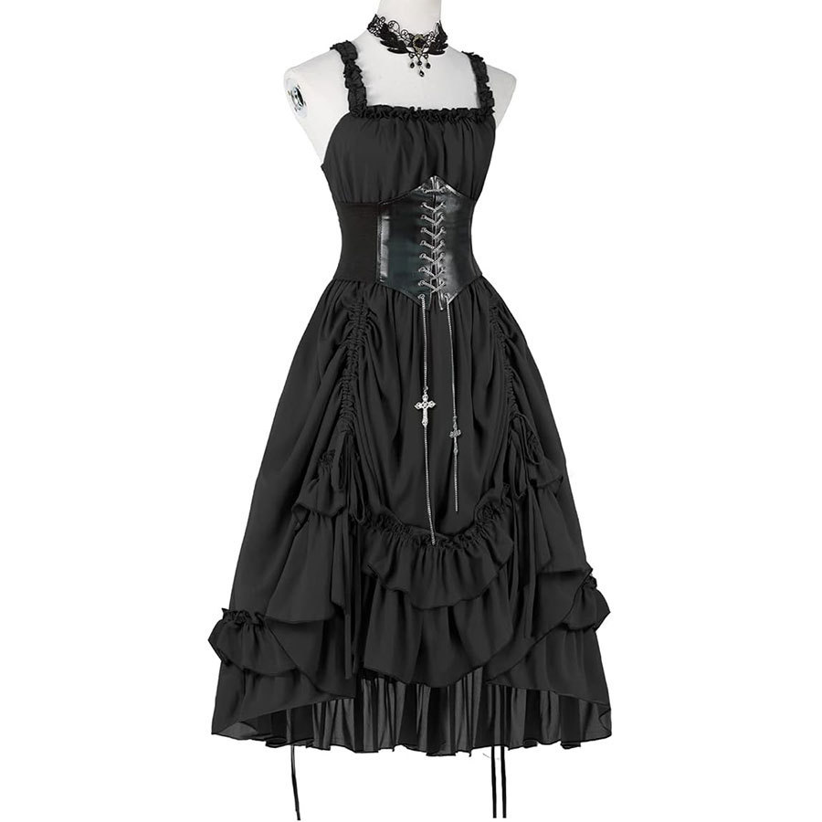 Abito Gotico da Donna con Cors - Medieval Renaissance Dress Women recensione e prezzo