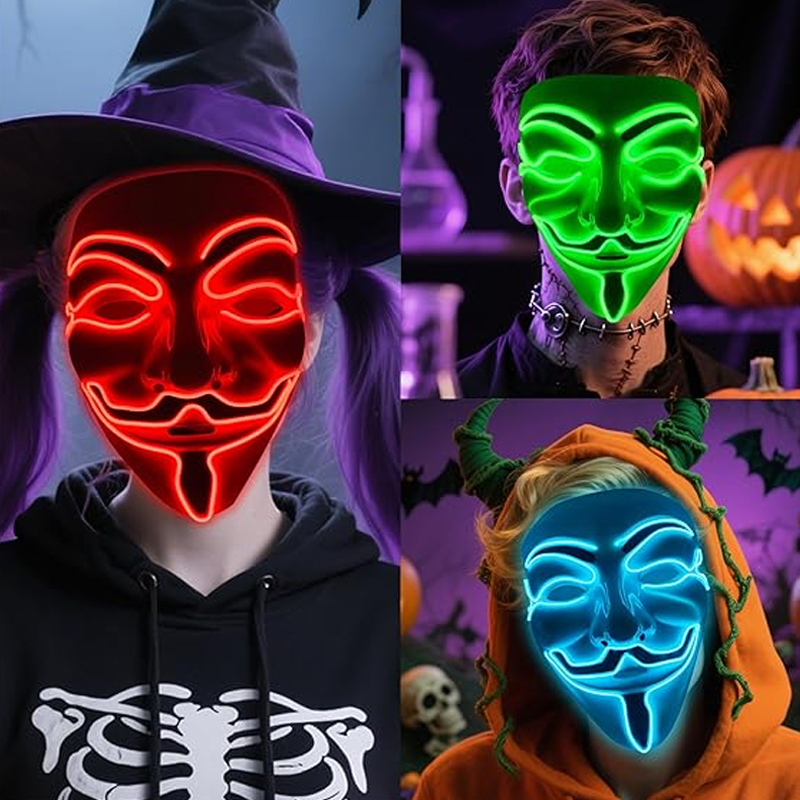 Maschera LED Vendetta per Fest - Led Purge Mask Halloween recensione e prezzo