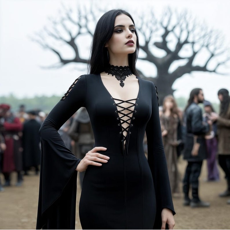 Costume da strega gotico medie - Medieval Renaissance Dress Women recensione e prezzo