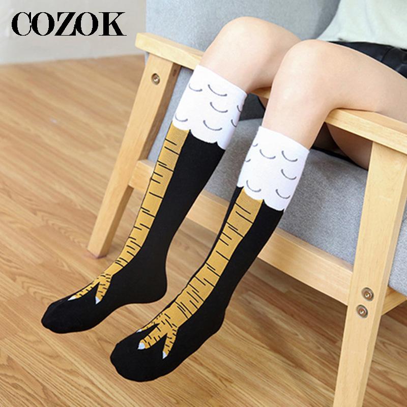 Calzini alti al ginocchio da d - Funny Chicken Leg Socks recensione e prezzo